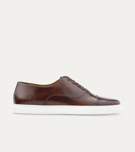 Cap Toe Oxford Sneaker In Brown Antique