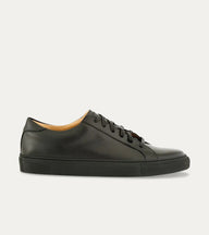 Dress Sneakers In Black With Black Outsole