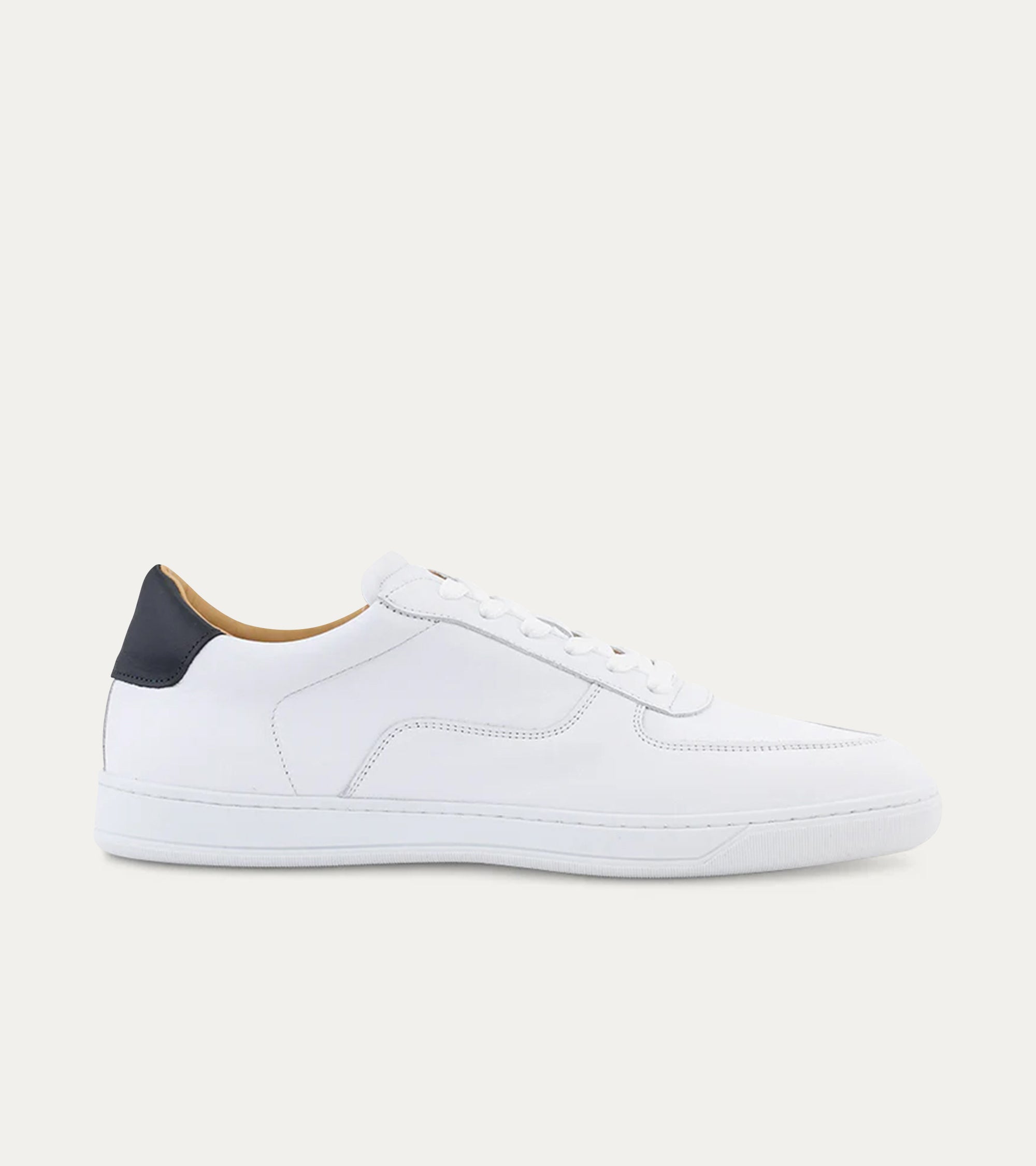 Dress Sneakers in White and Navy