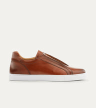 Elastic Slip On Sneaker In Cognac Nicol