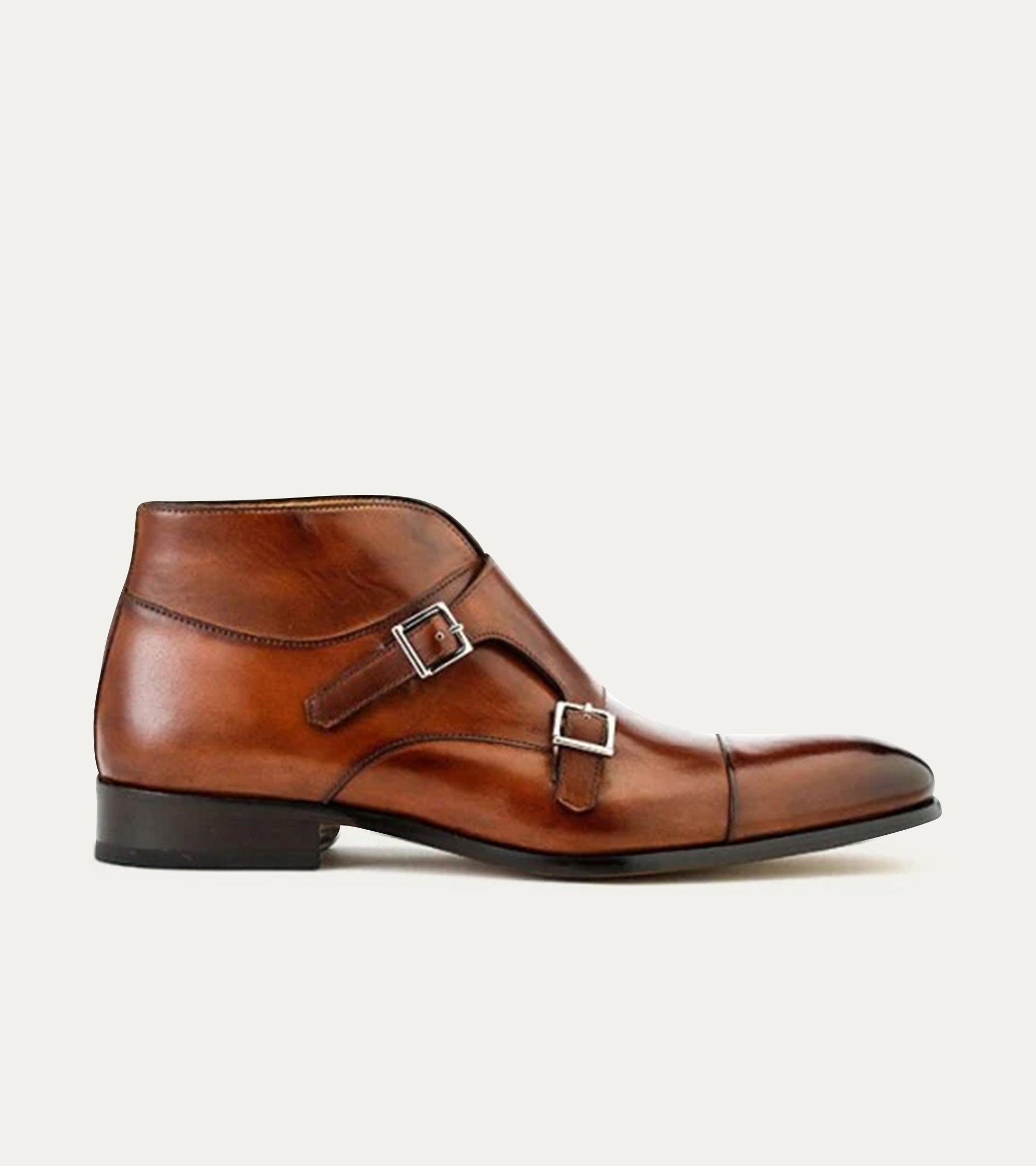 James Monkstrap Boot In Brown - Ace Marks