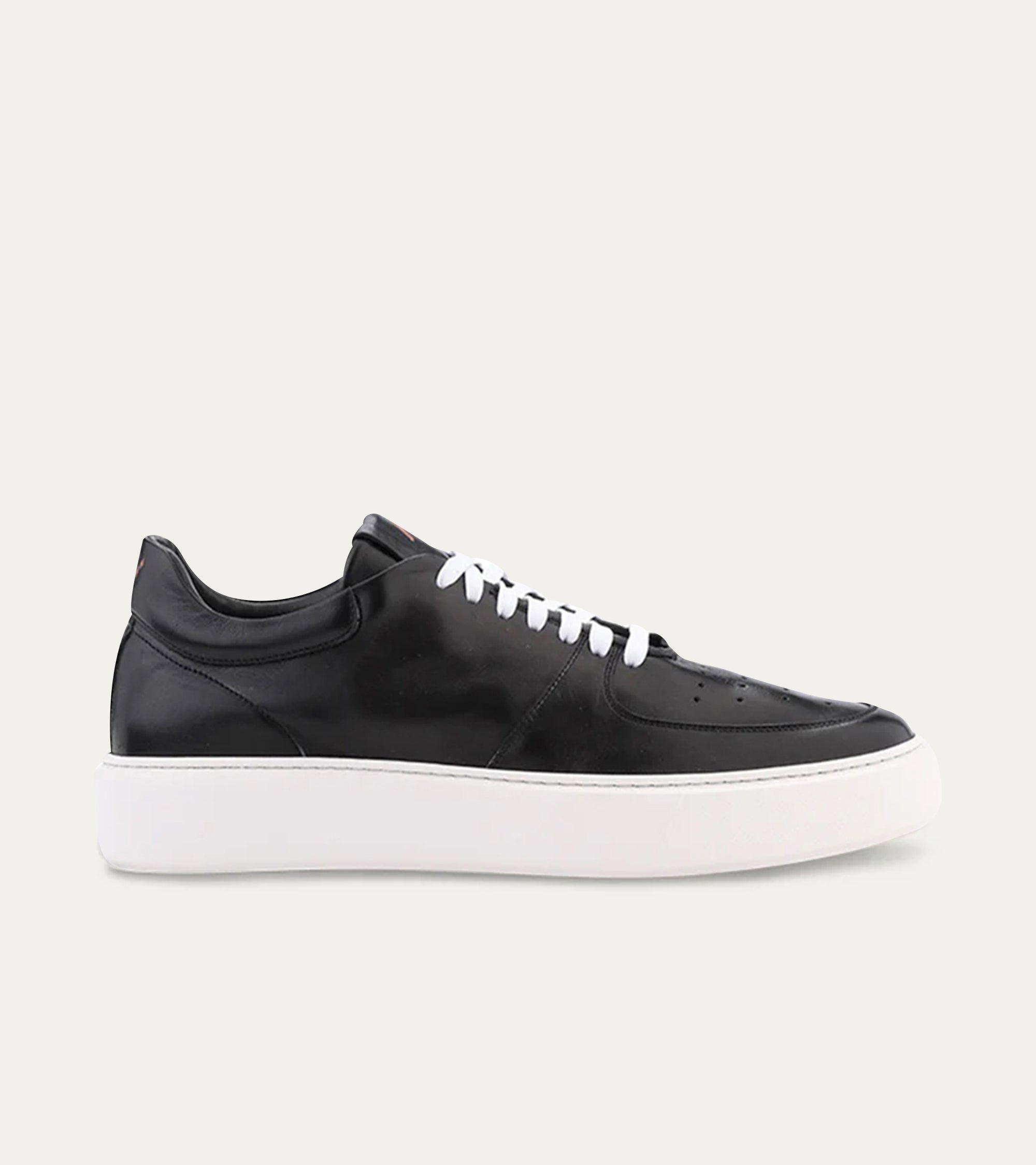 Lightweight Travel Sneaker in Black Leather - Ace Marks