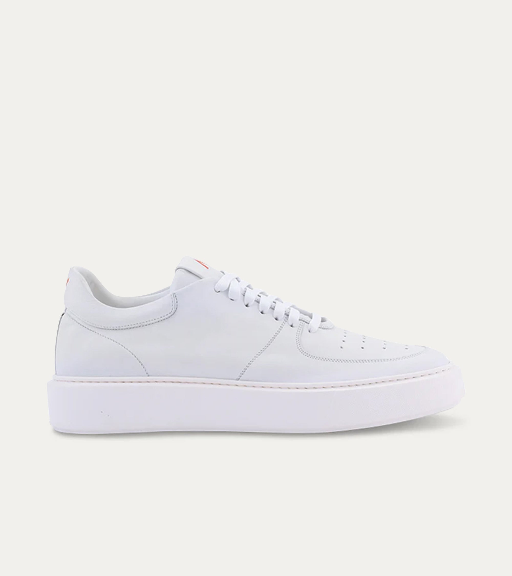 Lightweight Travel Sneaker in Ice White Leather - Ace Marks