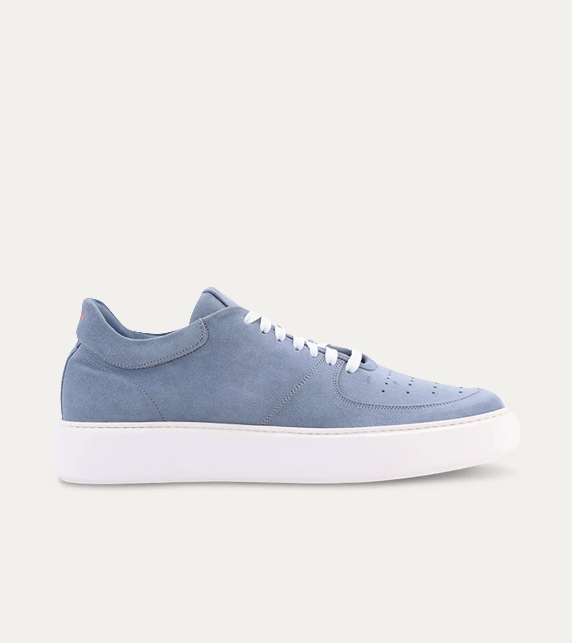 Lightweight Travel Sneaker in Light Blue Suede - Ace Marks