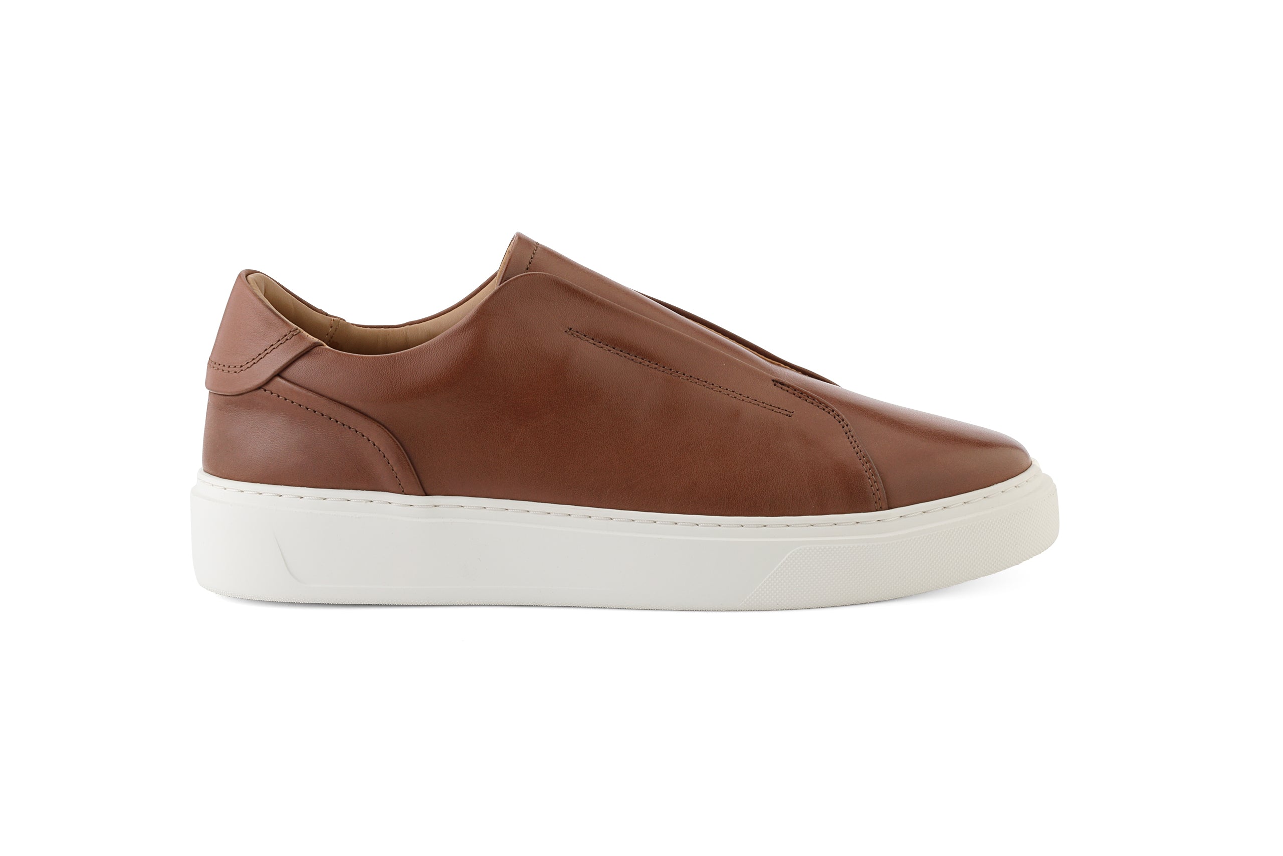 Misto Slip-On Sneaker In Cognac Leather