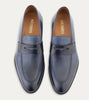 Penny Loafer Avio Antique And Black Leather - Ace Marks