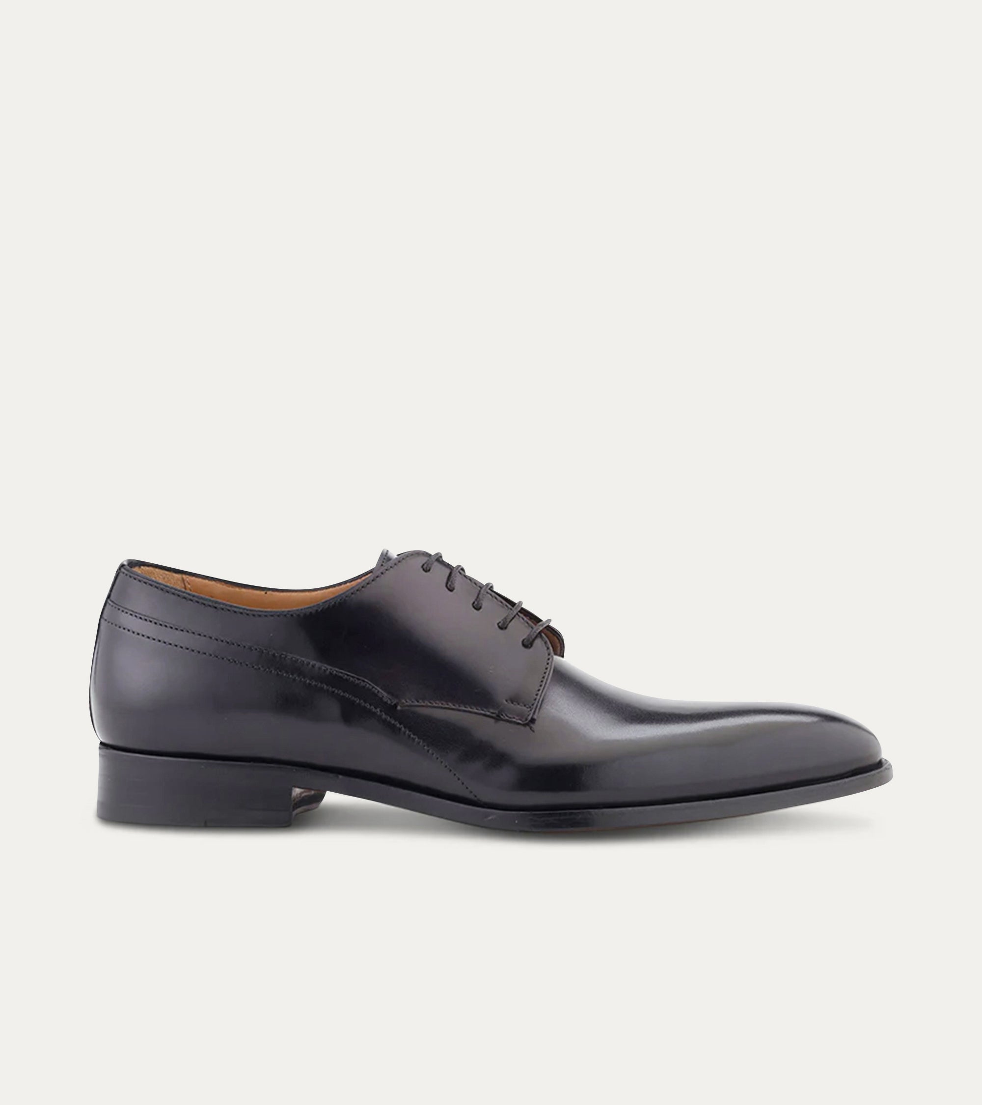 Plain Toe Blucher Black Antique