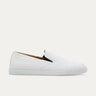 Slip On Sneaker In White Leather - Ace Marks