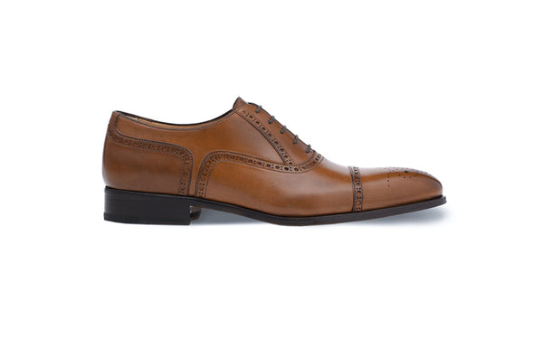 Half Brogue Cap Toe Brown Antique