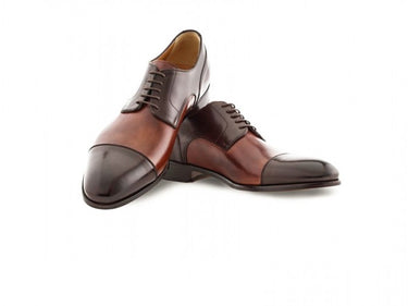 acemarks brown leather italian derby shoe
